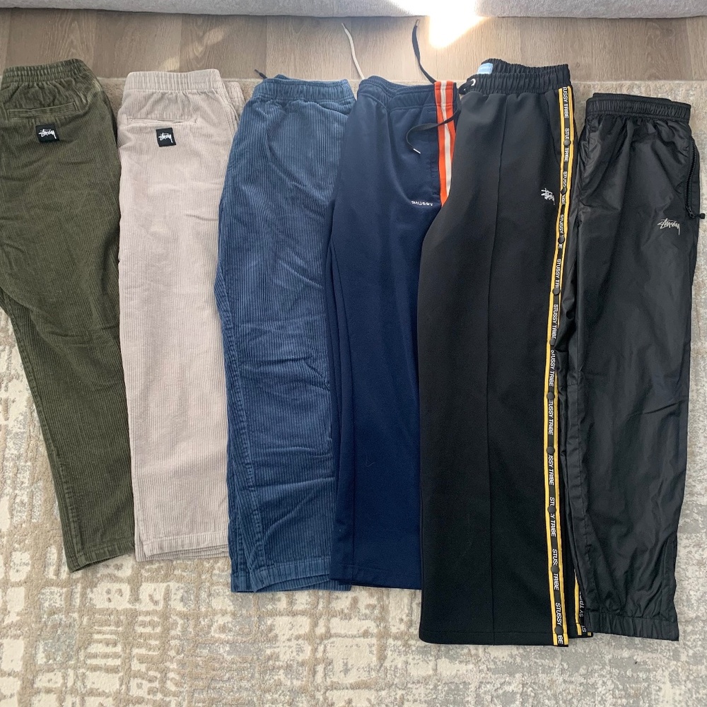6 Pair Stussy Chord Pants / Track Pants Bundle